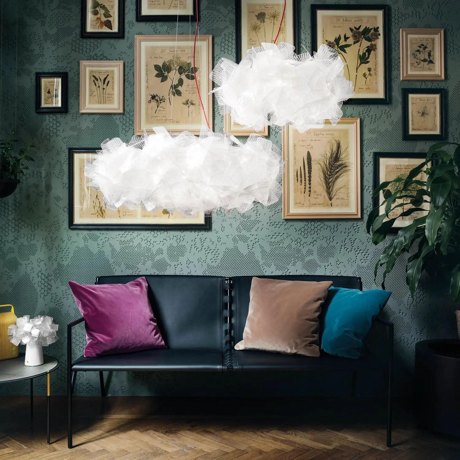 B-Ware Slamp Clizia Pixel Hängelampe Deckenleuchte Pendelleuchte Kabel Rot ø 78 Cm - 8024727078076