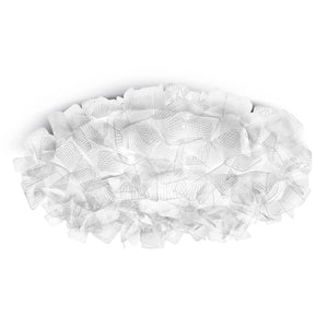 B-Ware Slamp Wandlampe Deckenleuchte Clizia Pixel Leuchte Weiß Cristalflex 78cm E27 Led
