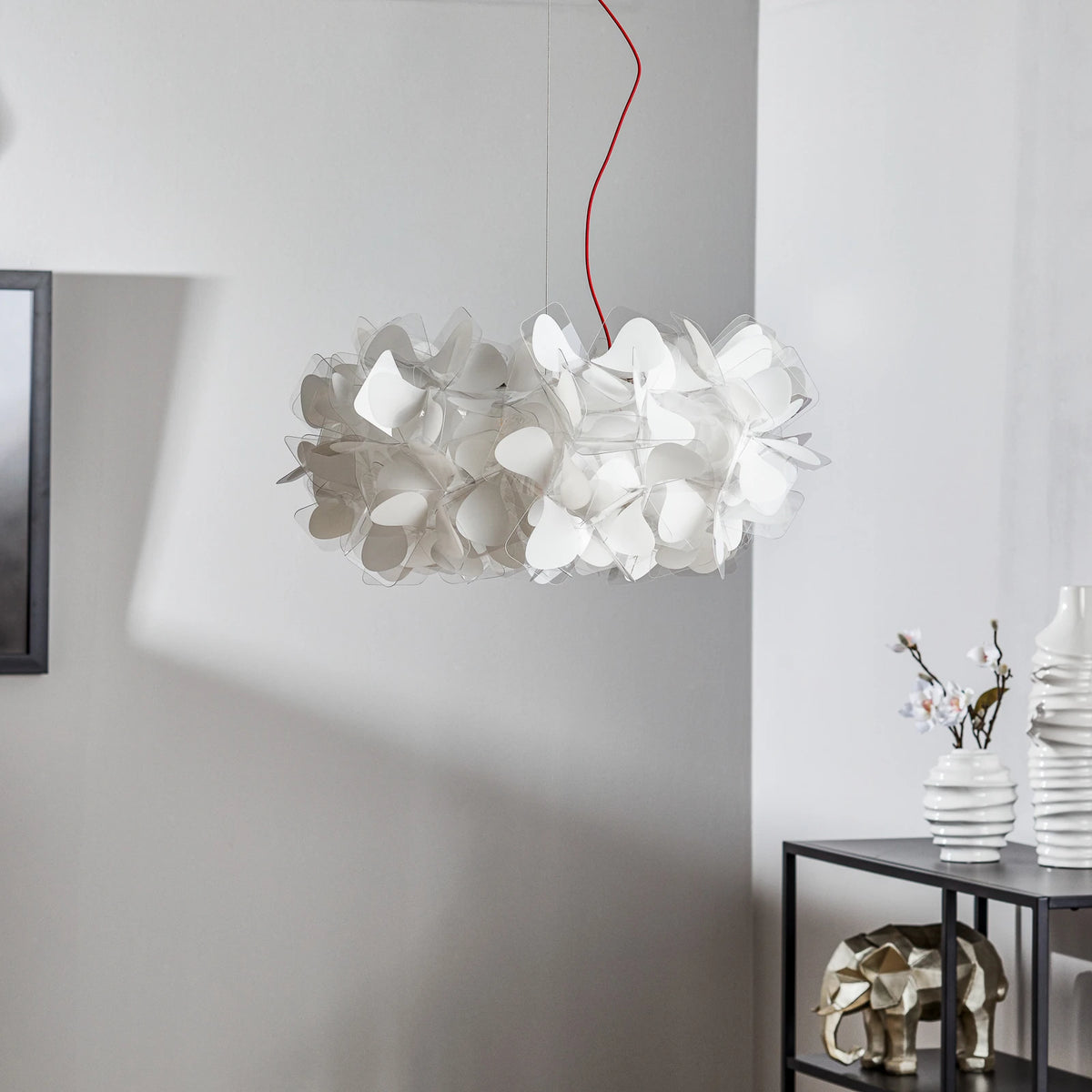 Slamp Hängeleuchte Clizia Mama Non Mama, Ø53cm, weiß/rot SIEHE TEXT/FOTO - 8503340