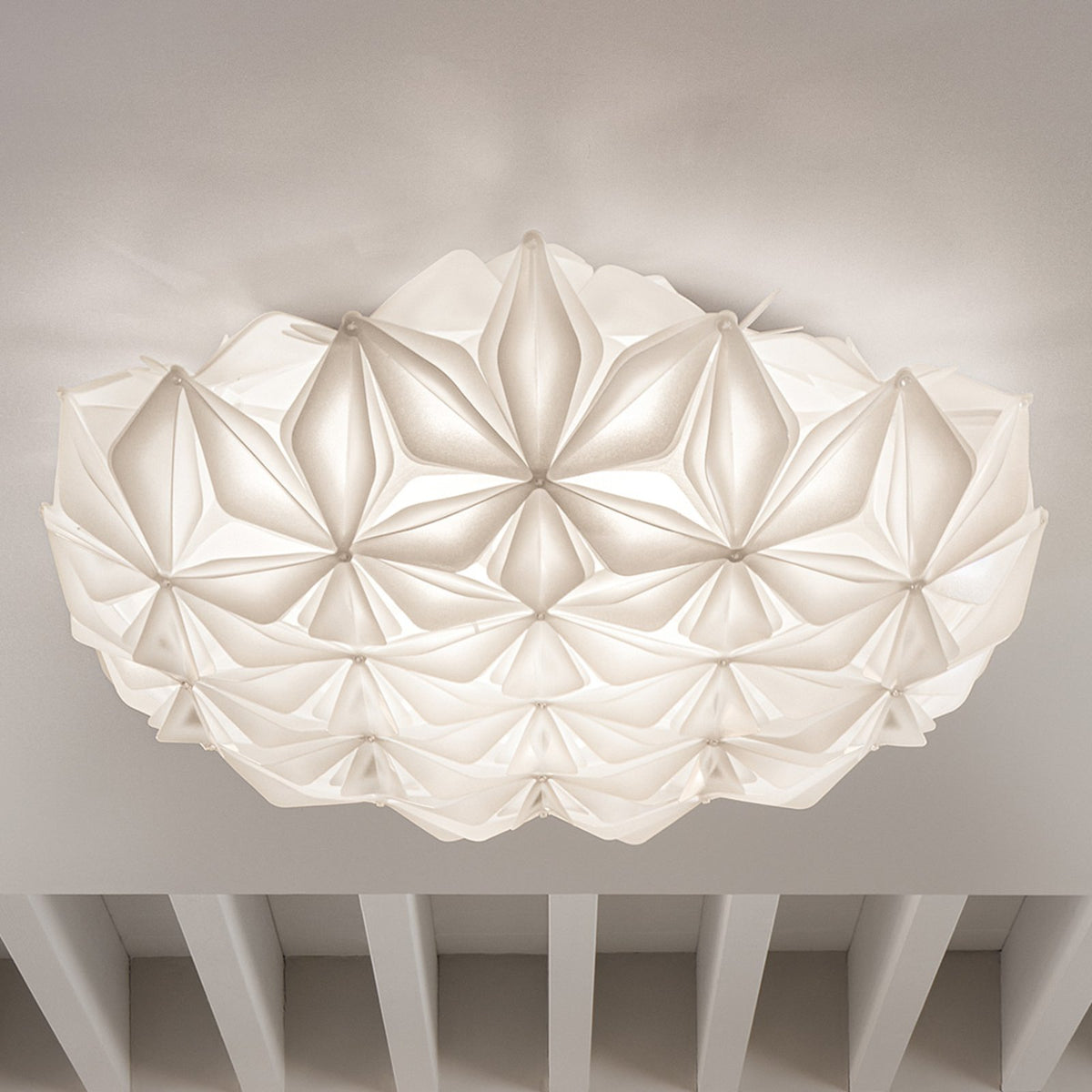 Slamp Deckenleuchte Lampe La Vie L weiß Polymer Breite 71cm E27 LED dimmbar - 8024727089010