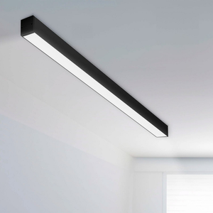 B-Ware Slc Led Deckenleuchte Panel Lampe Click Für Länge 140 Cm Schwarz Cct