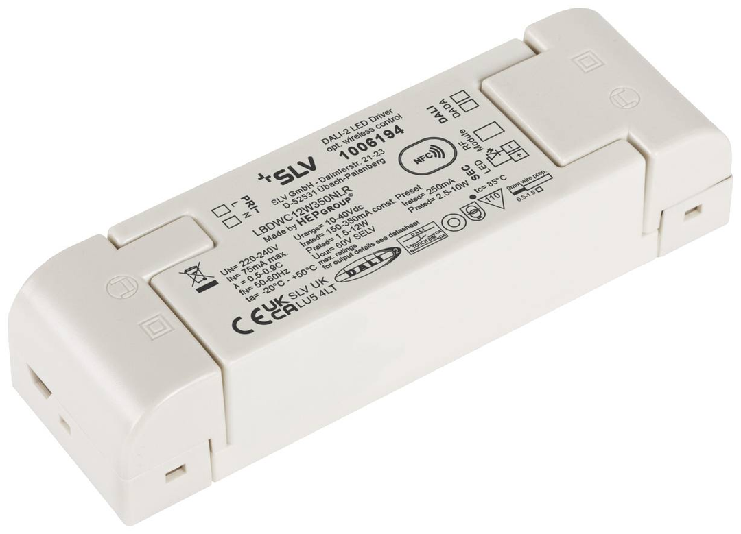 Slv 1006194 Led Treiber Konstantstrom 12 W 150 350 M A 10 40 V Dali Dimmbar B-Ware