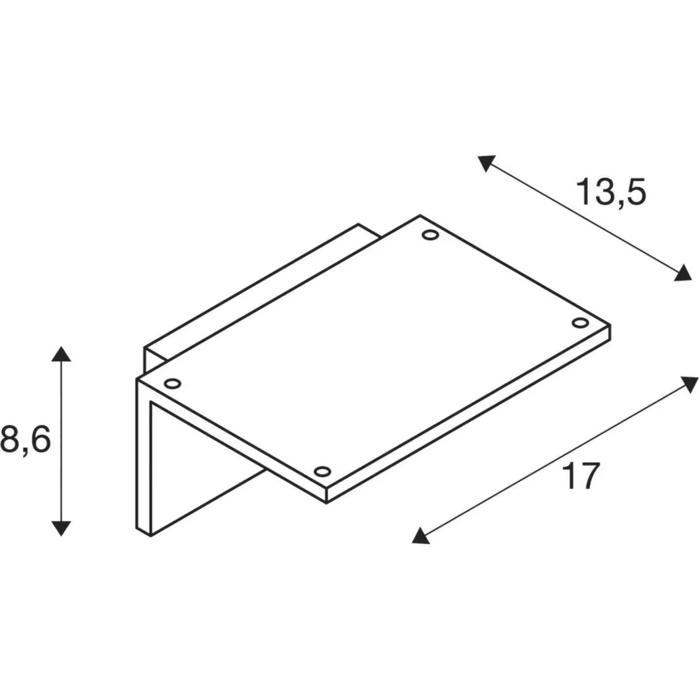 B-Ware Slv Angolux Sensor Außenwandleuchte Wandleuchte Led Fest Weiß 9.8 W - 4024163221993