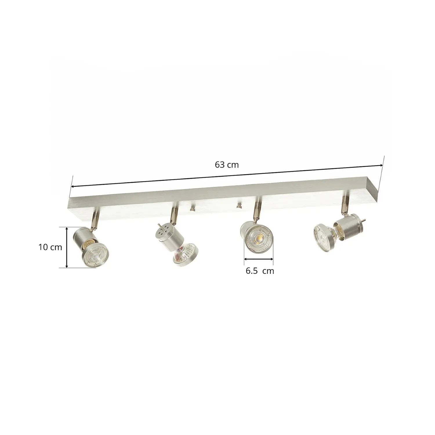 B-Ware Slv Deckenspot Strahler Spot Leuchte Aluminium Gebürstet Deko Ring Lampe - 4024163104456