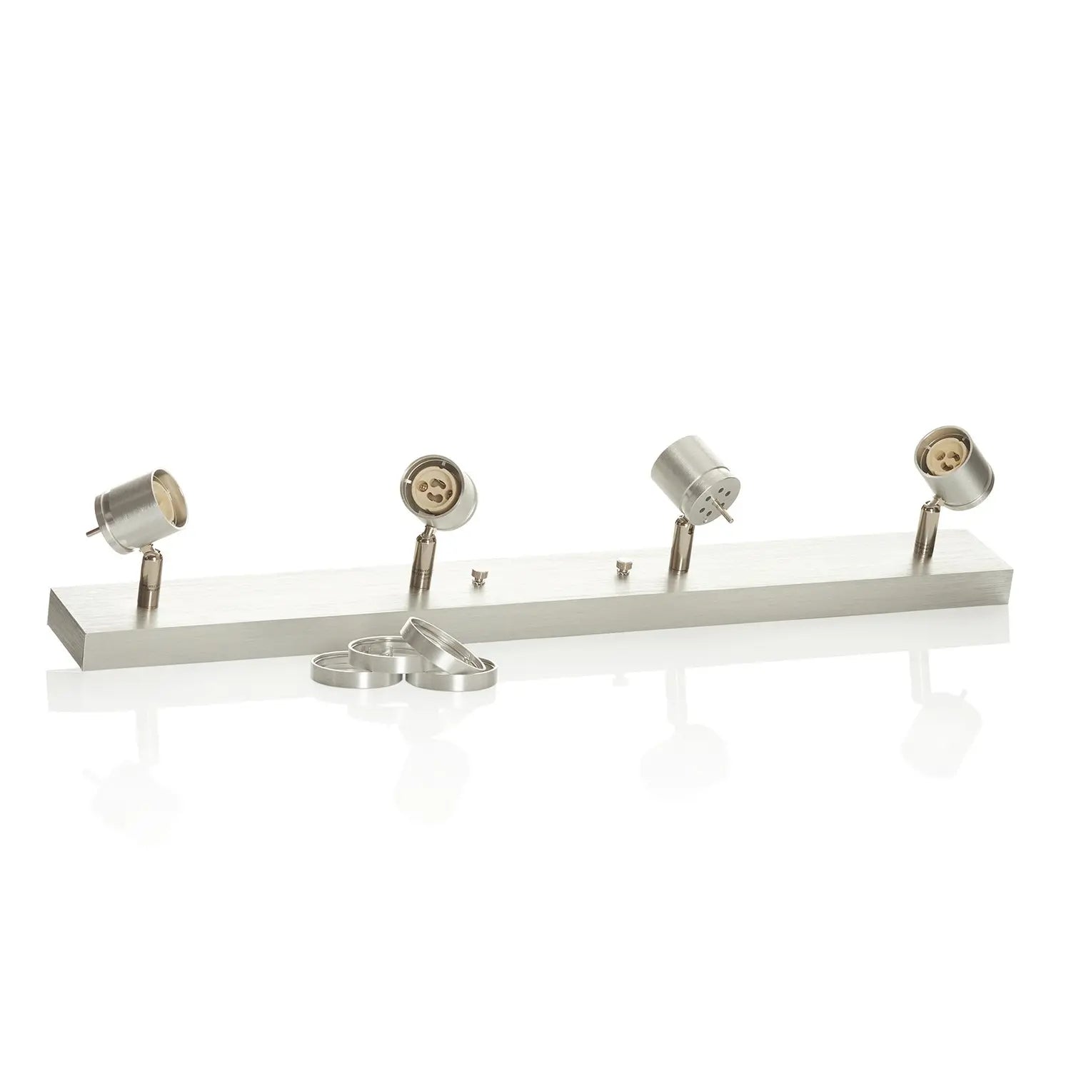 B-Ware Slv Deckenspot Strahler Spot Leuchte Aluminium Gebürstet Deko Ring Lampe - 4024163104456