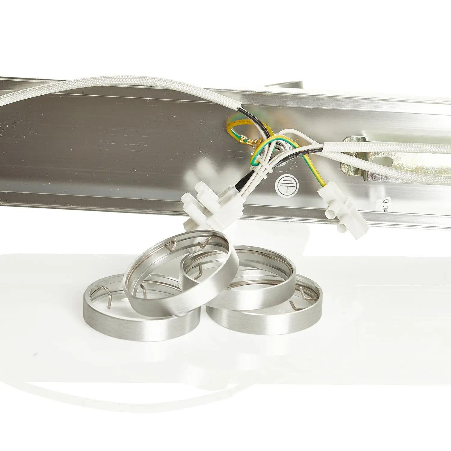 B-Ware Slv Deckenspot Strahler Spot Leuchte Aluminium Gebürstet Deko Ring Lampe - 4024163104456