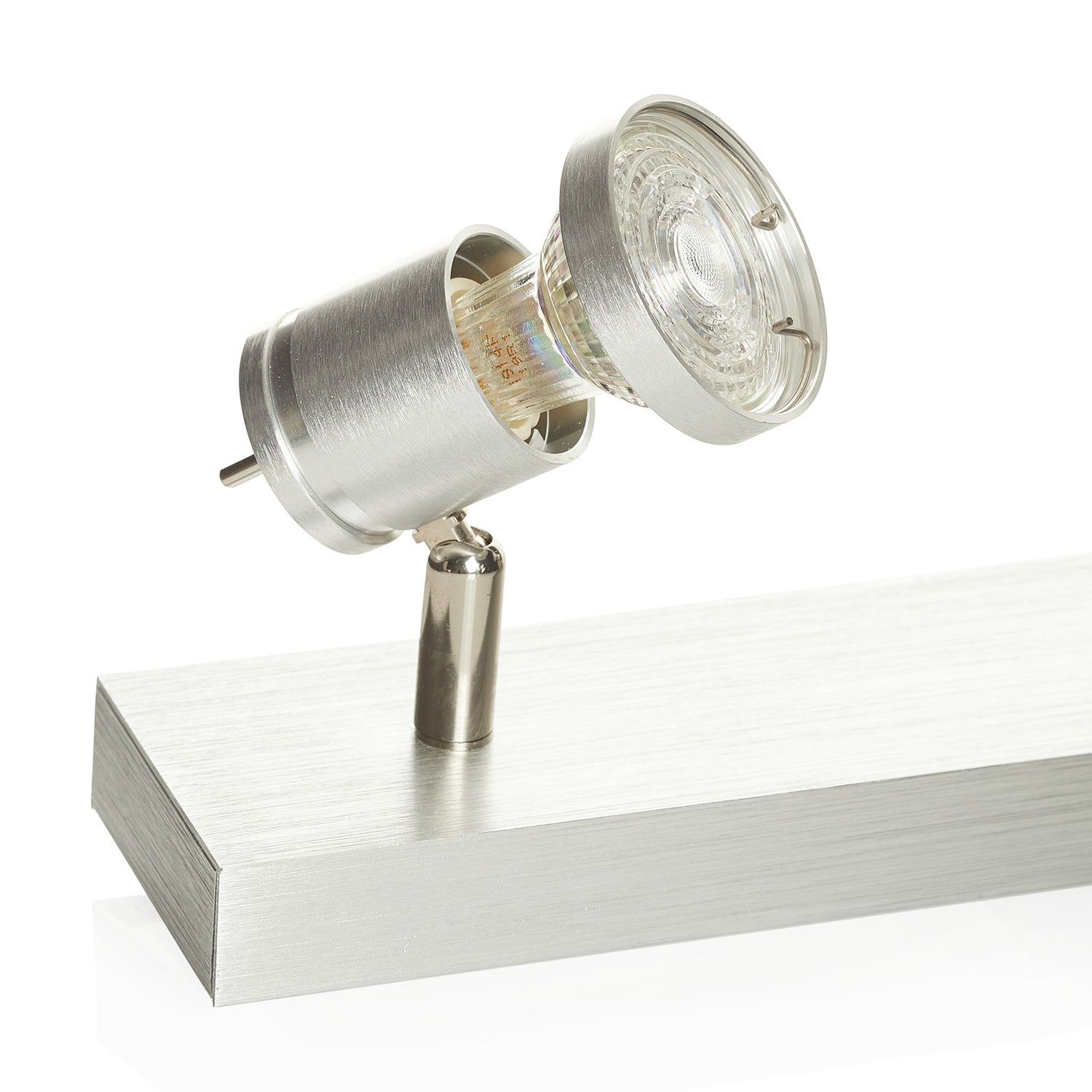 B-Ware Slv Deckenspot Strahler Spot Leuchte Aluminium Gebürstet Deko Ring Lampe - 4024163104456