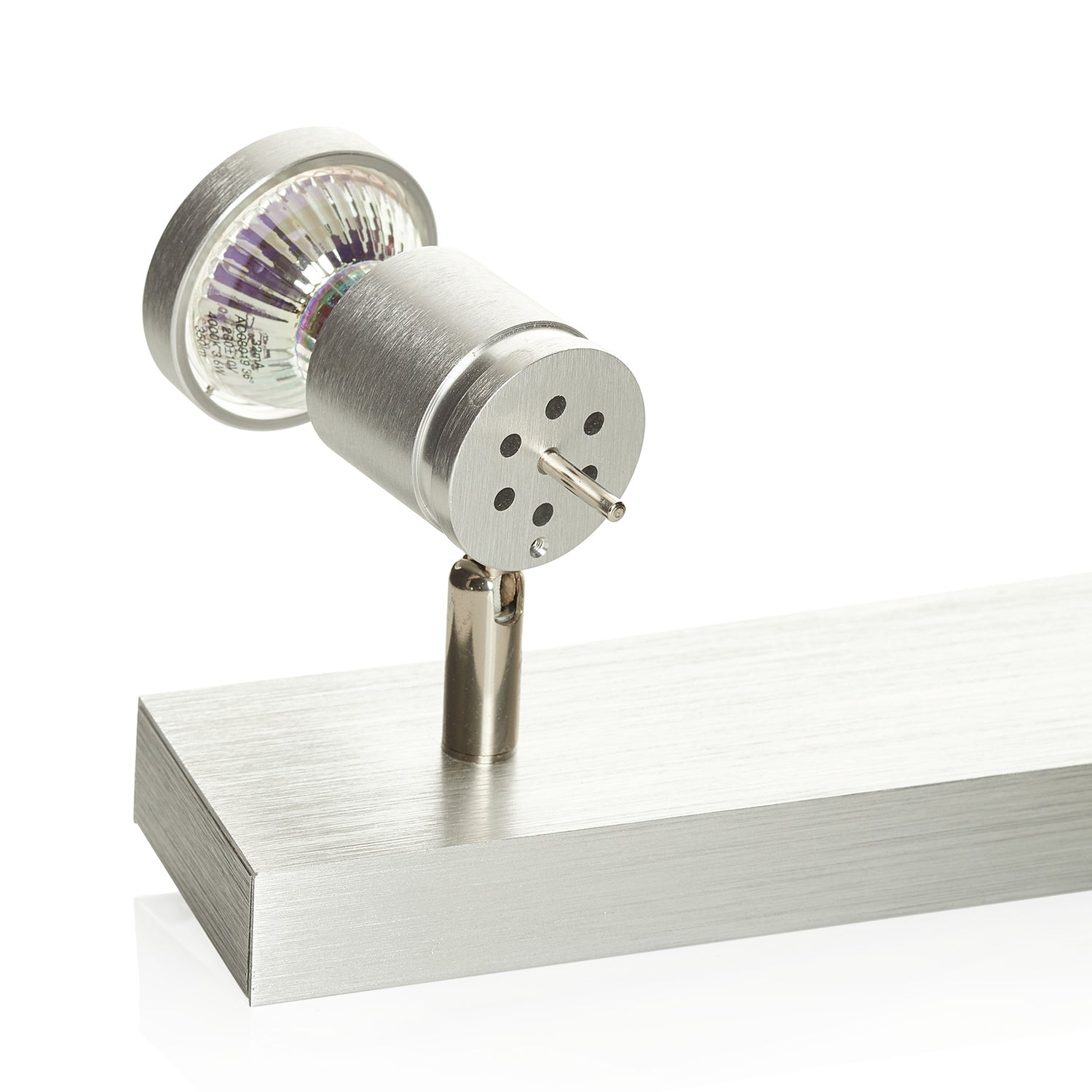 B-Ware Slv Deckenspot Strahler Spot Leuchte Aluminium Gebürstet Deko Ring Lampe - 4024163104456