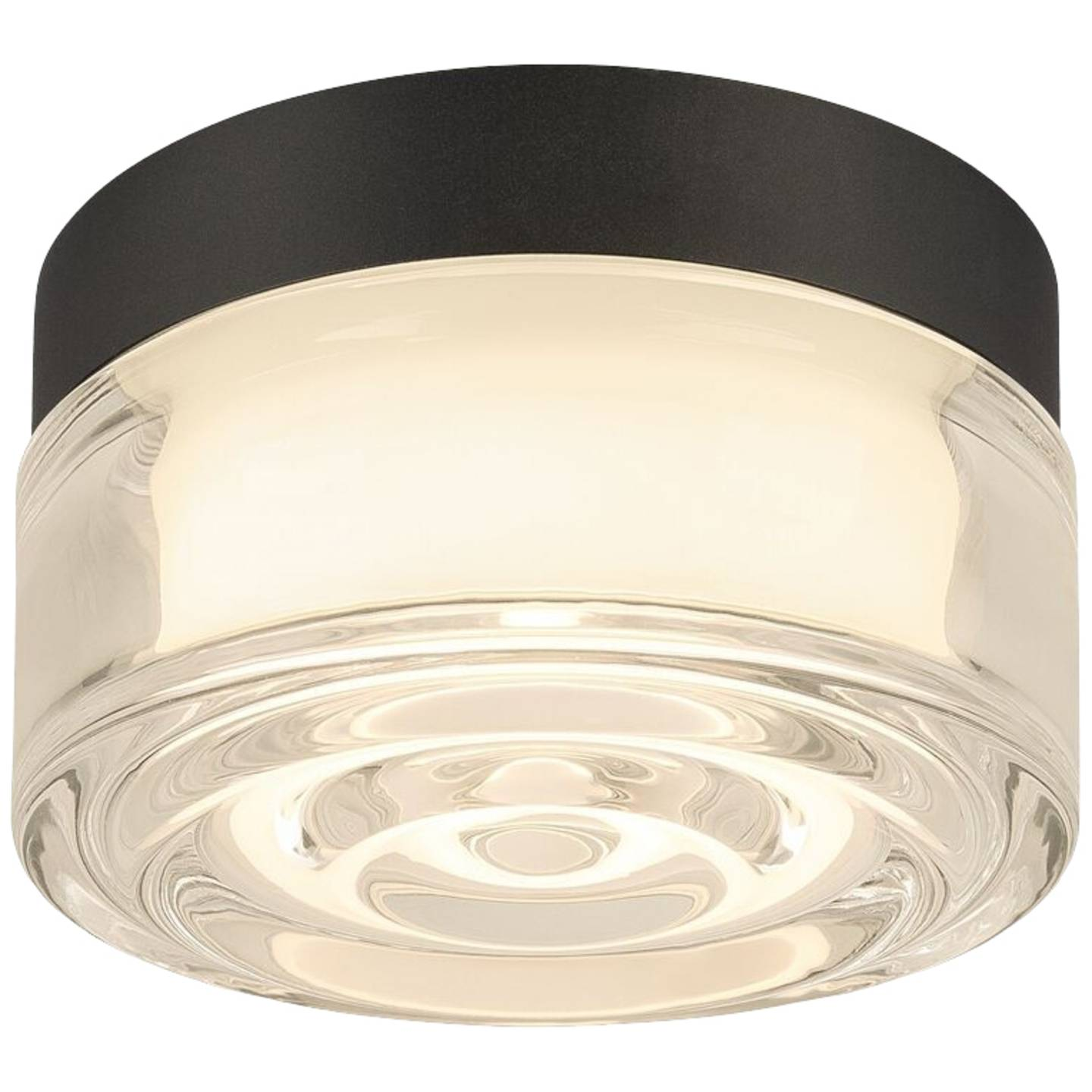 Applique murale et plafonnier Slv Cyft Wave (produit de seconde main), lampe LED, noire, IP65, à intensité variable