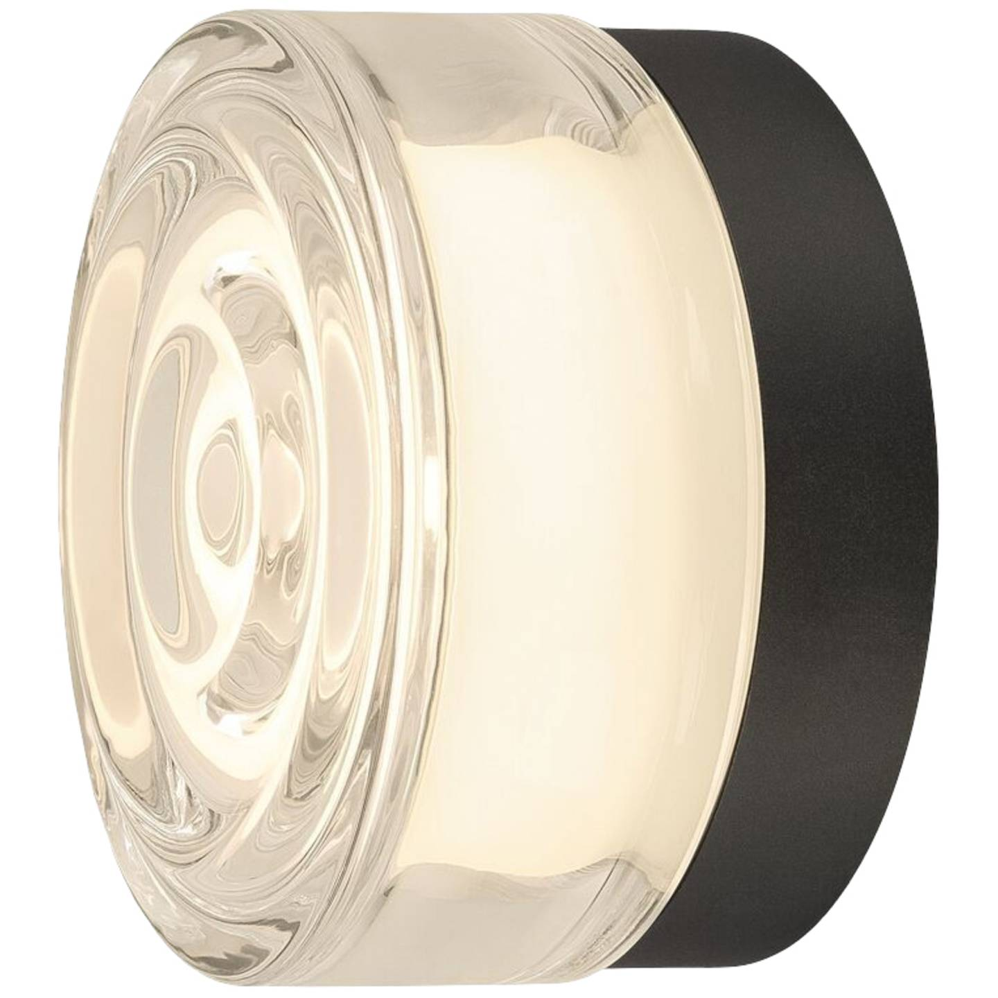 B-Ware Slv Cyft Wave Wand  Und Deckenaufbauleuchte Lampe Led Licht Schwarz Ip65 Dimmbar
