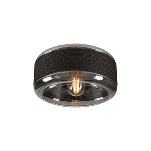 B-Ware SLV Deckenlampe Leuchte Pantilo Rope 27 schwarz grau silber Glas modern