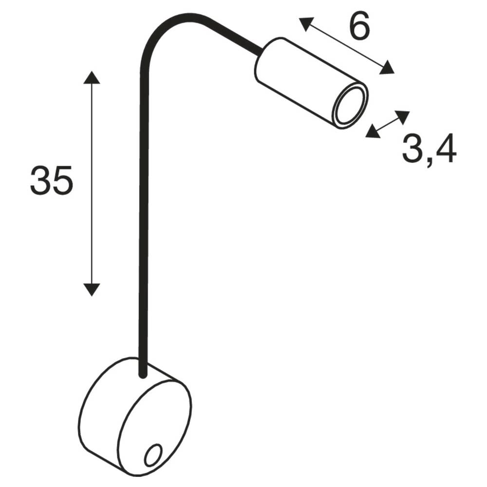 Slv Dio Flex Plate 1002118 Led Klemmleuchte Lampe Led Licht Fest Eingebaut 1.9 W B-Ware - 4024163223058