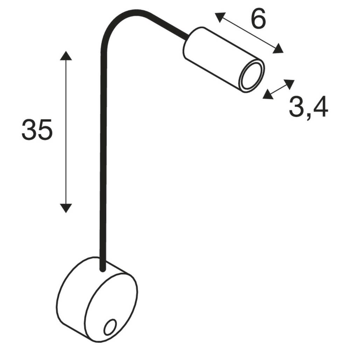 Slv Dio Flex Plate 1002118 Led Klemmleuchte Lampe Led Licht Fest Eingebaut 1.9 W B-Ware - 4024163223058