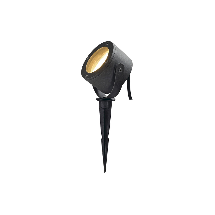 Slv Erdspießstrahler Spot Außenleuchte Anthrazit Aluminium Gx53 Höhe 12 Cm B-Ware - 4024163134477