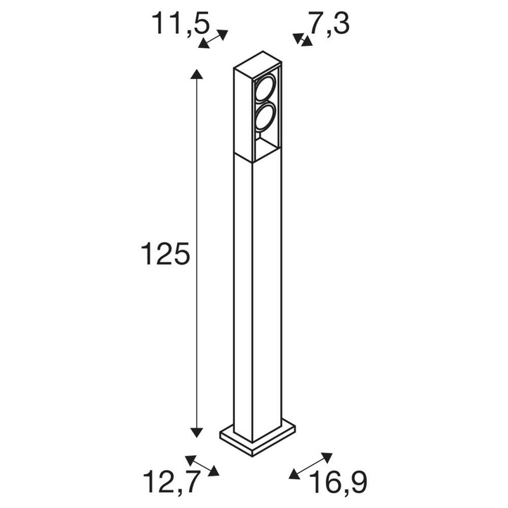 Slv Eskina Frame 125 Pole Stehleuchte Stehlampe Led Doppelt Standlampe Lampe B-Ware - 4024163255318
