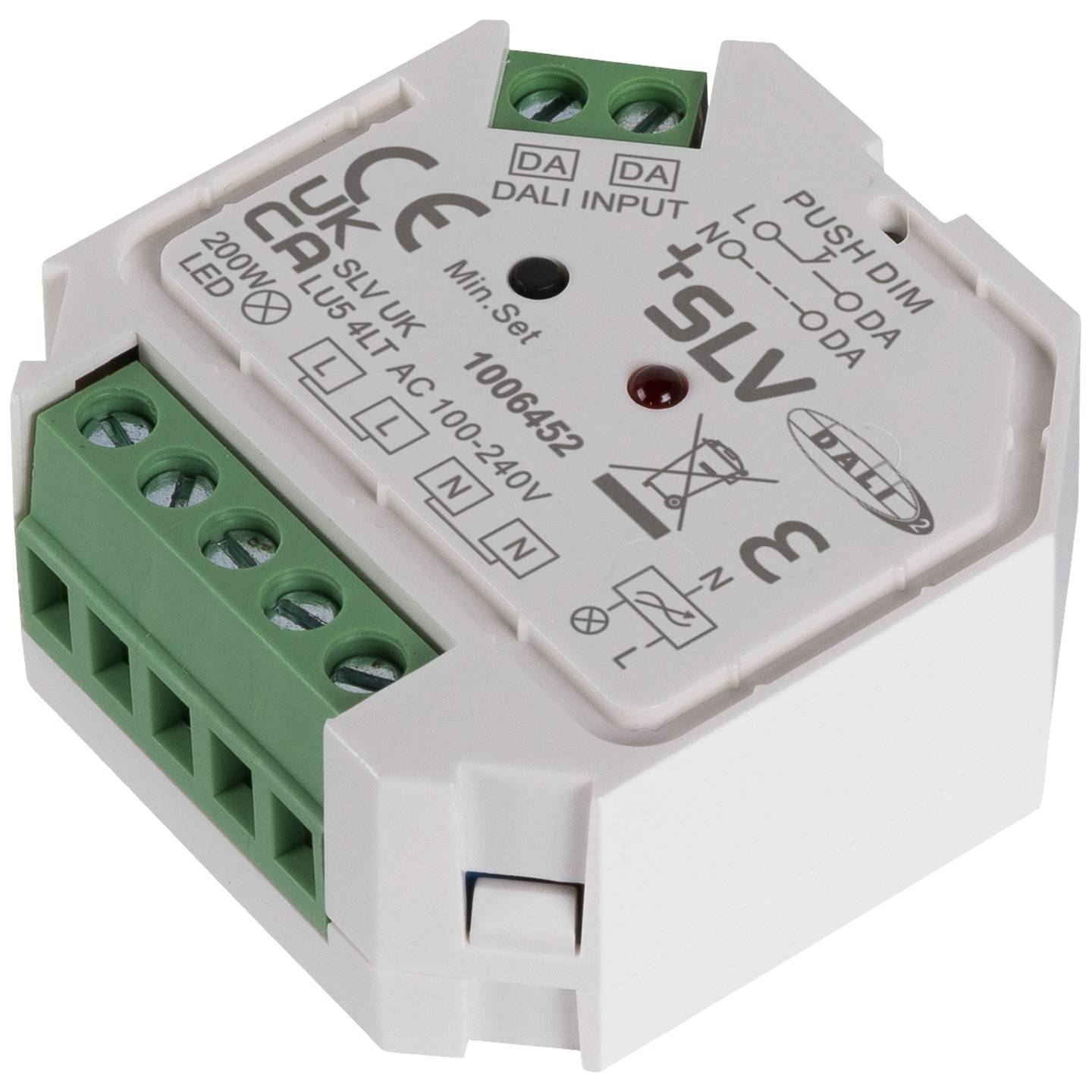 B-Ware Slv Lampen Vorschaltgerät Dimmer Konverter Phasenabschnittdimmer Weiß Track - 4024163265881