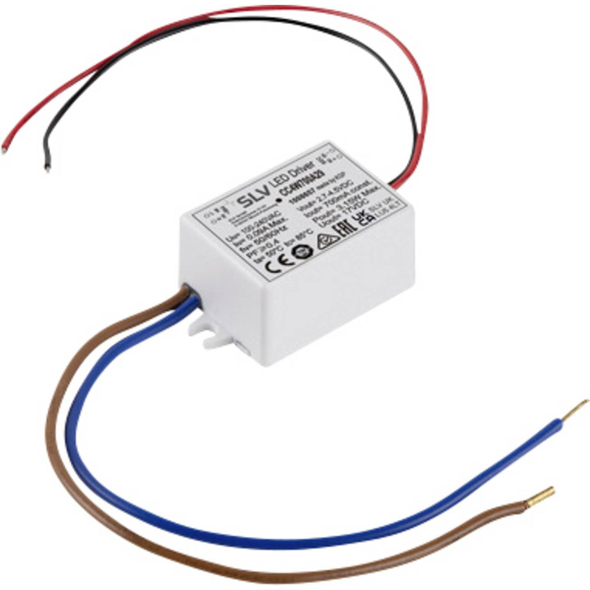 SLV LED Treiber Stromversorgung Netzteil LED Konstantstrom 4W 700mA Weiß 5 STÜCK - 4024163297424