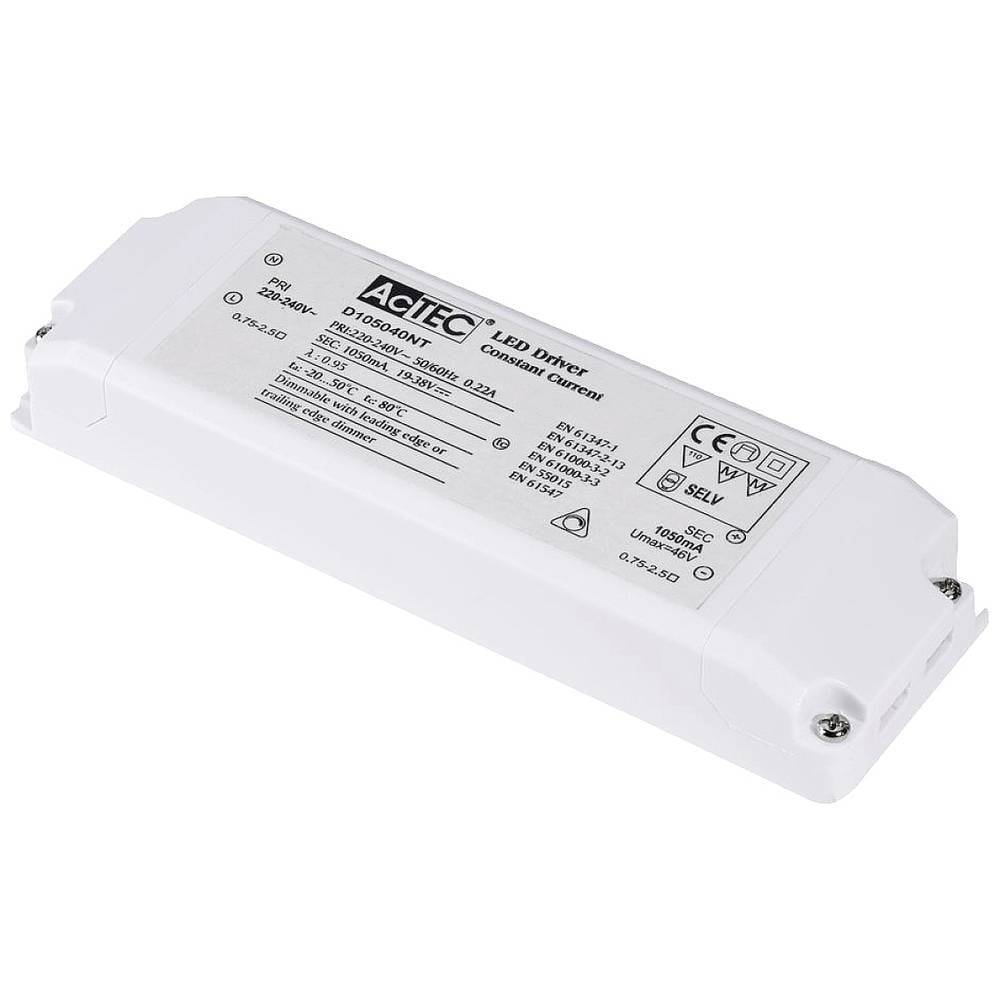 Slv Led Treiber Netzteil Stromversorgung 40 W 1050m A Triac Weiß Leuchtenzubehör B-Ware - 4024163157735