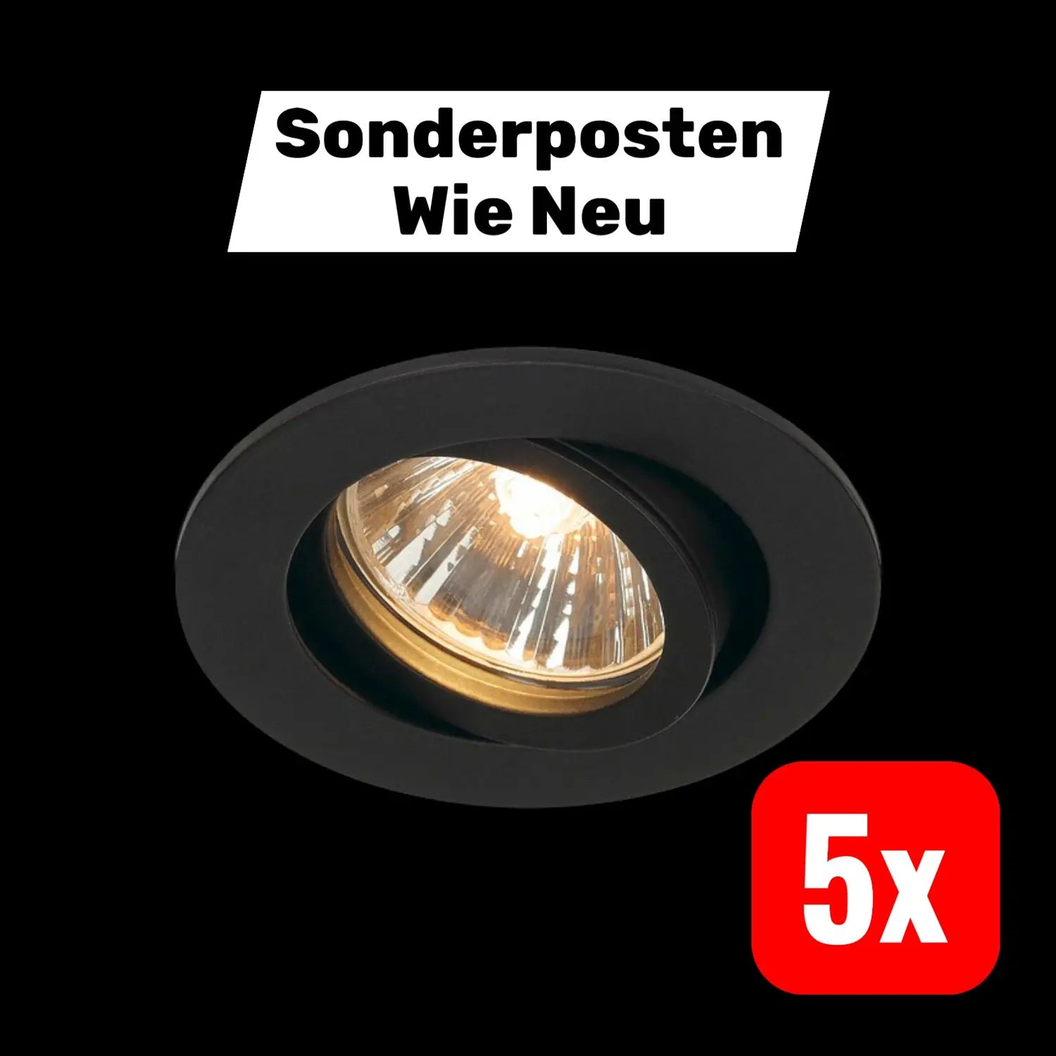 B-Ware Slv New Tria 68 Round Gu10 113460 Deckeneinbauspot Deckenlampe 5 Stück - 4024163138451