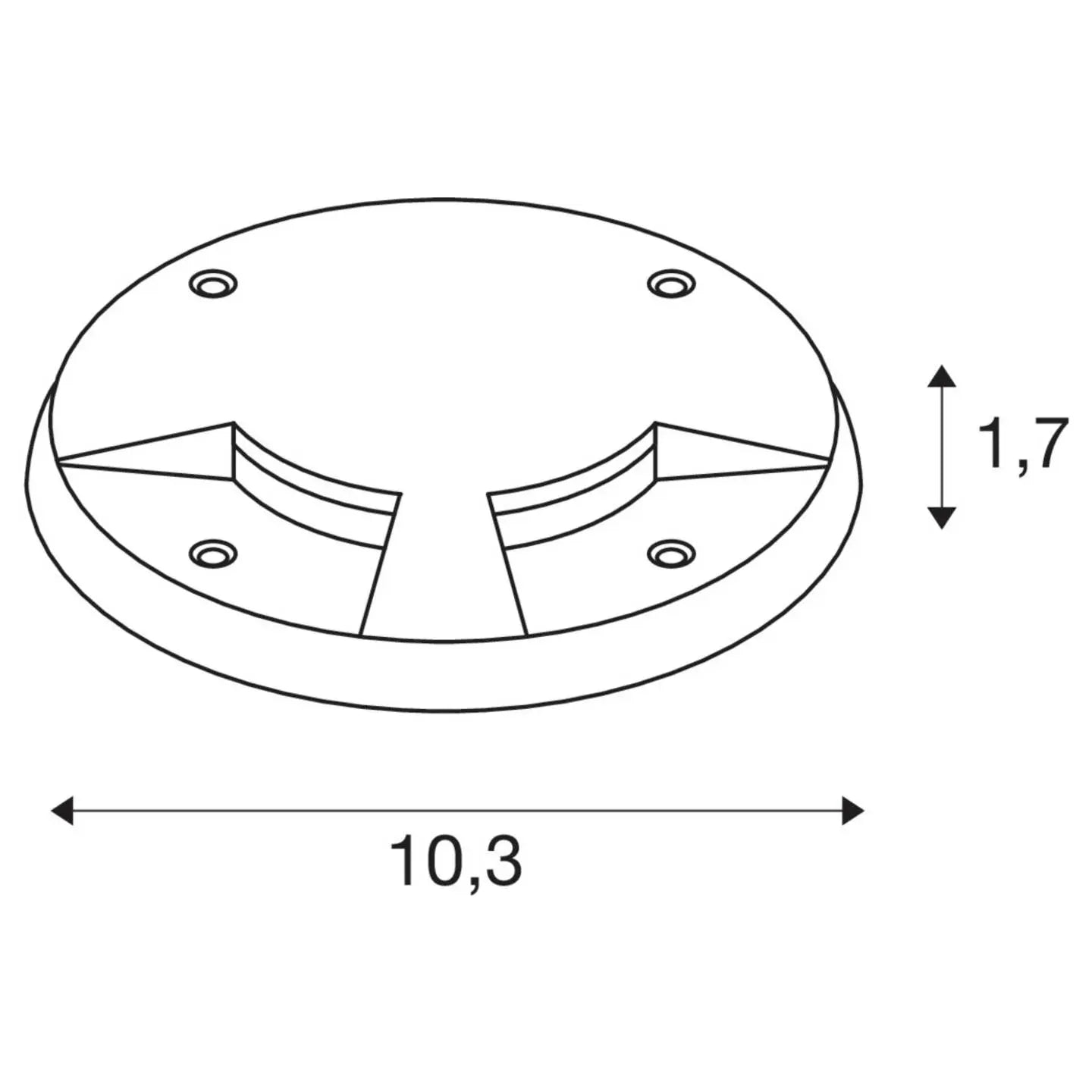 B-Ware Slv Abdeckung Blende Edelstahl Außenbeleuchtung Edelstahl Garten Außenbereich - 4024163262477