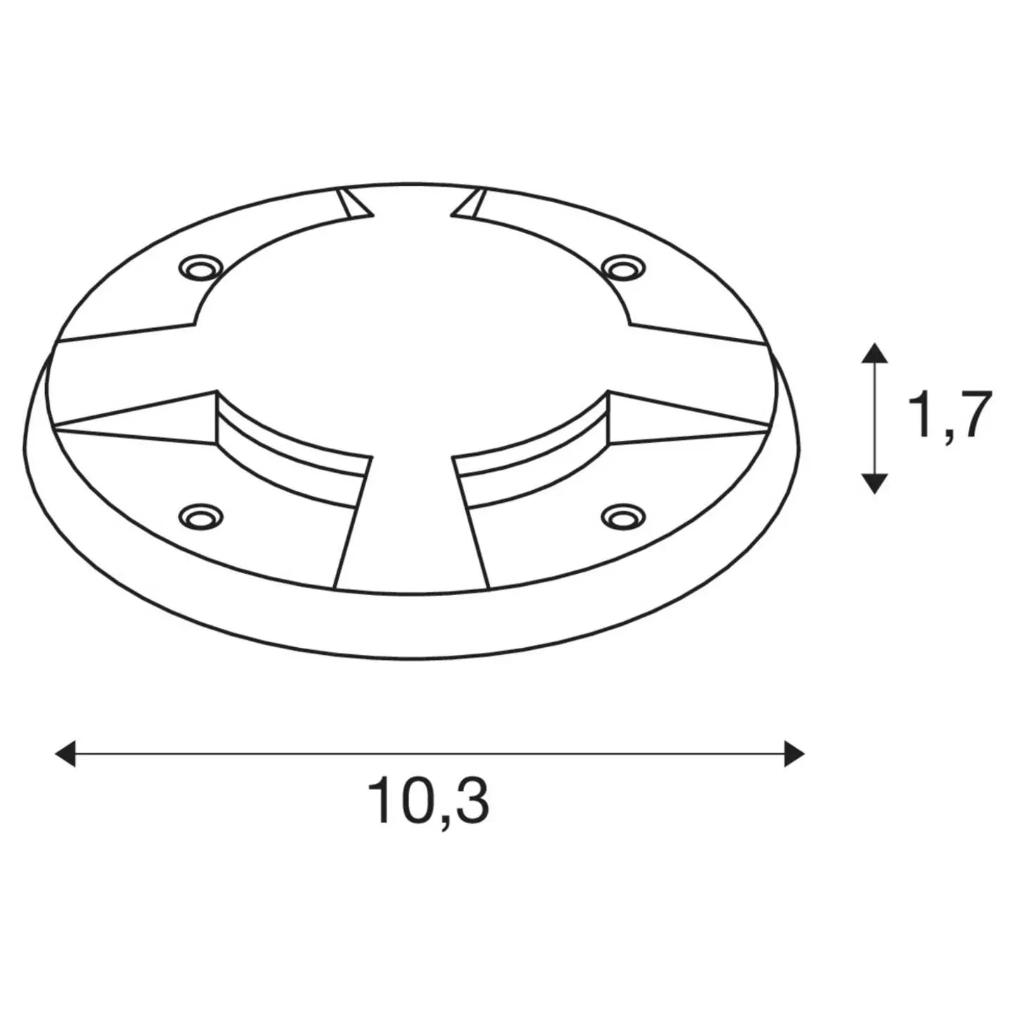 B-Ware Slv Abdeckung Blende Small Plot 1006176 Anthrazit Ersatzabdeckung Deckel - 4024163262446