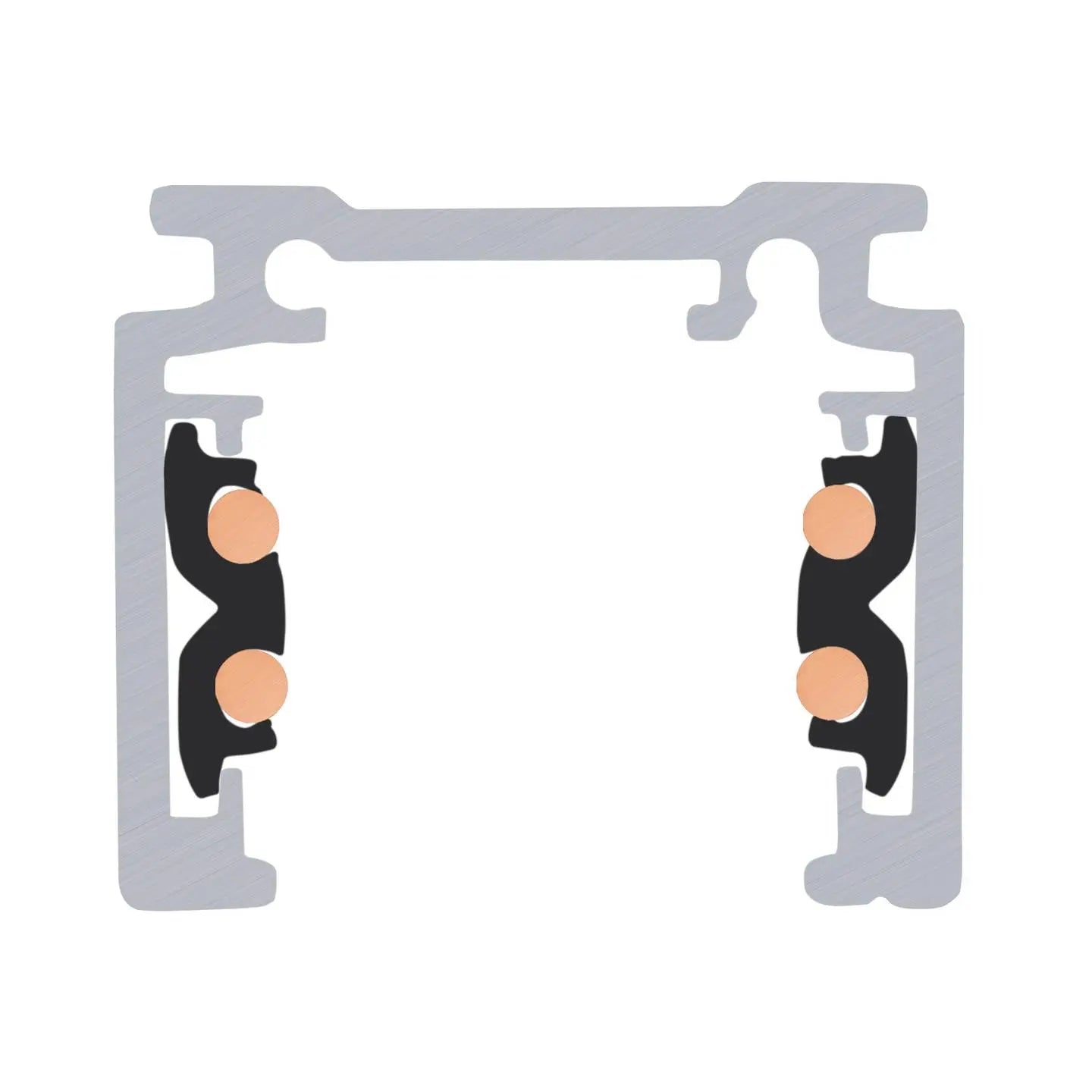B-Ware Slv Track Niedervolt Schienensystem Komponente Schiene Schwarz 1006541 48 V 1m - 4024163272056