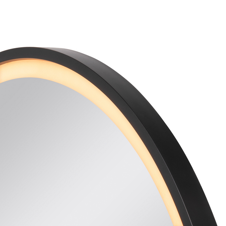 Slv Trukko Led Wandspiegel Spiegel Ip44 Cct Schwarz Badspiegel Touchdim ø 61cm B-Ware