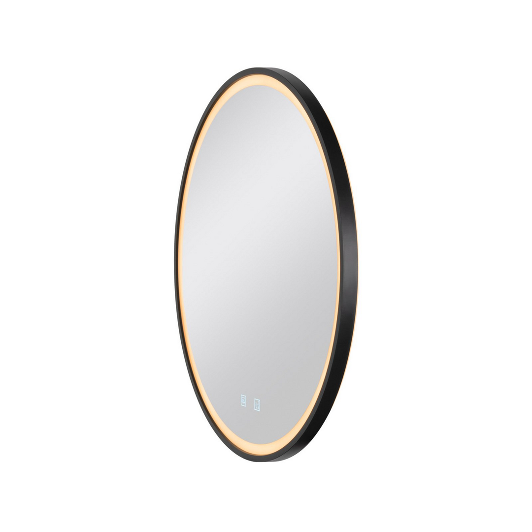 Slv Trukko Led Wandspiegel Spiegel Ip44 Cct Schwarz Badspiegel Touchdim ø 61cm B-Ware