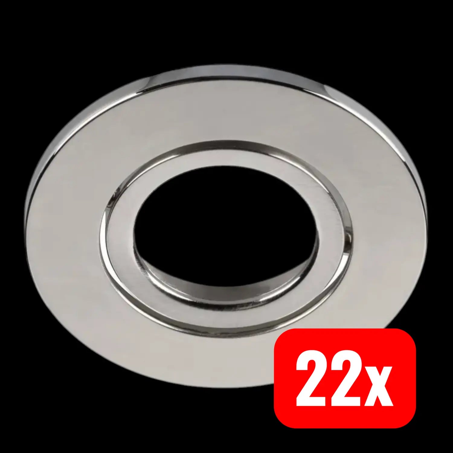 B-Ware Slv Abdeckung Hülle Downlight Aluminium Grau Universal Ip20 Rund 88 Mm 22 Stück - 4024163273015