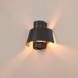 B-Ware Slv Wandlampe Leuchte Photoni Wandbeleuchtung Schwarz Aluminium Breite 25 Cm