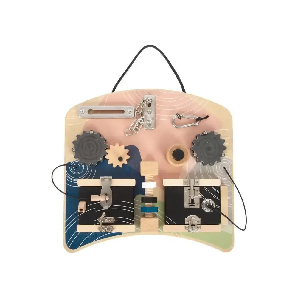 B-Ware Small Foot Motorikbrett Activity Board Schlösser Rotation Spielbrett Kinder - 4020972123923