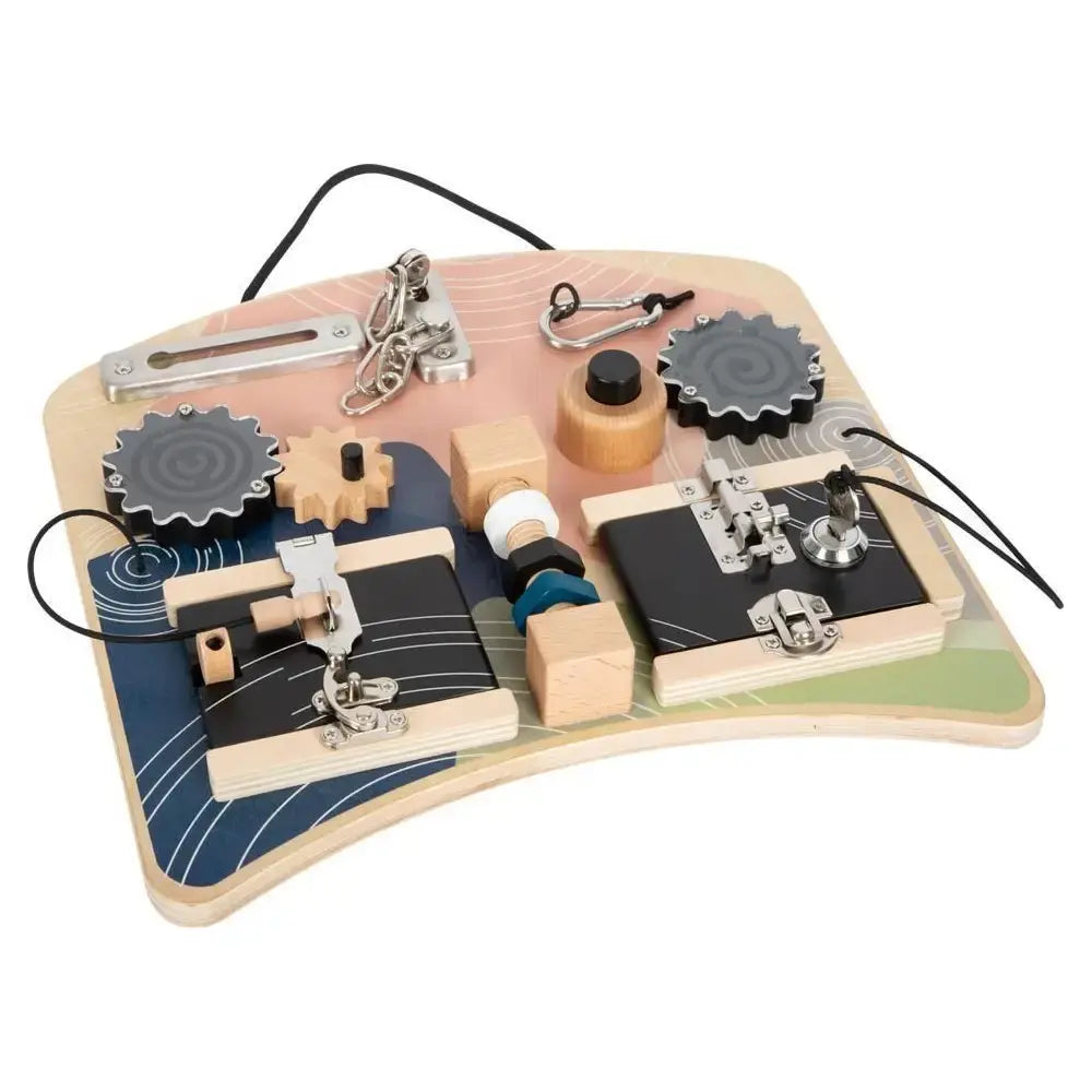 B-Ware Small Foot Motorikbrett Activity Board Schlösser Rotation Spielbrett Kinder - 4020972123923
