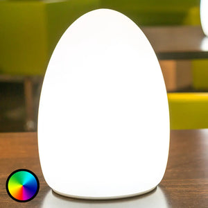 B-Ware Smart And Green Dekoleuchte Tischlampe Egg Akku Led Bluetooth App Steuerung Weiß