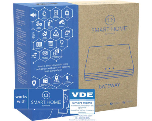 SMART HOME by hornbach Gateway Steuerzentrale Zigbee ZWave Cloudpartner weiß - 4306516376278