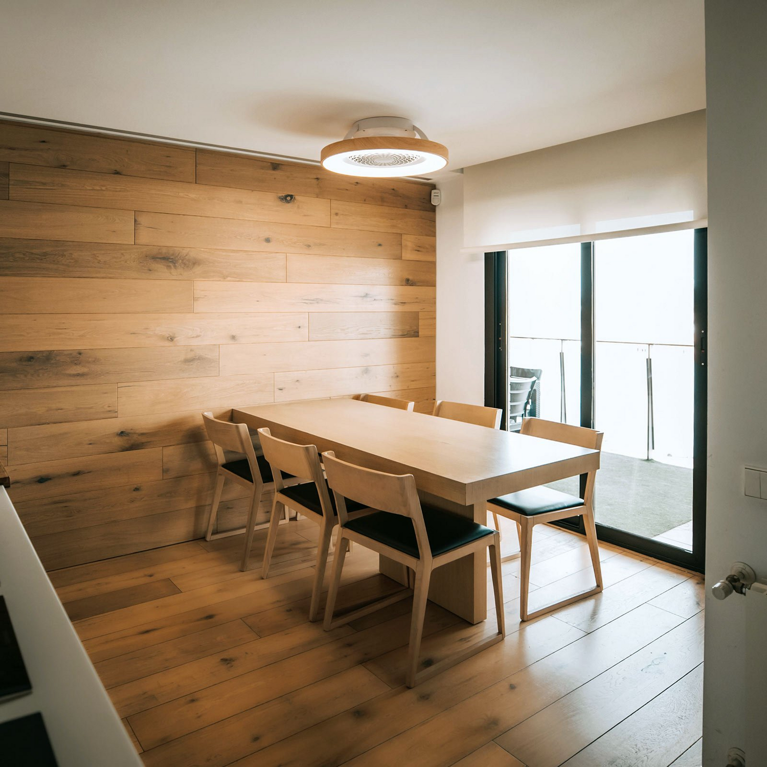 Mantra Iluminación Deckenventilator Deckenlampe Tibet Led App Remote Holz/Weiß B-Ware - 8435153271267