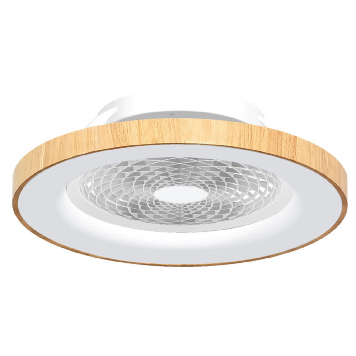 B-Ware Mantra Iluminación Deckenventilator Deckenlampe Tibet Led Holz/Weiß Siehe Text - 8435153271267