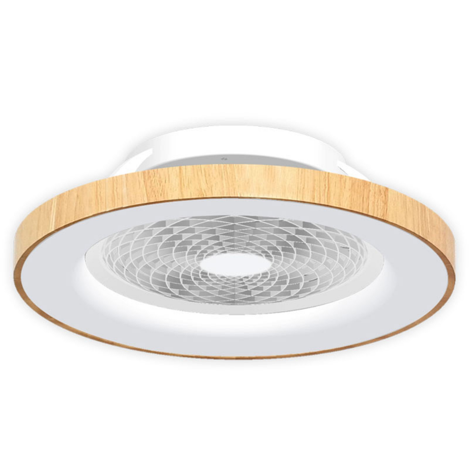 Mantra Iluminación Deckenventilator Deckenlampe Tibet Led App Remote Holz/Weiß B-Ware - 8435153271267
