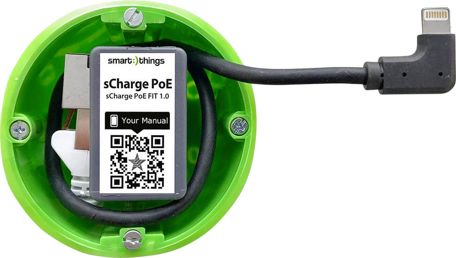 Smart Things Charge Po E Fit L Po E+ Adapter Lightning Ethernet Laptop Netzteil B-Ware - 4260258610284