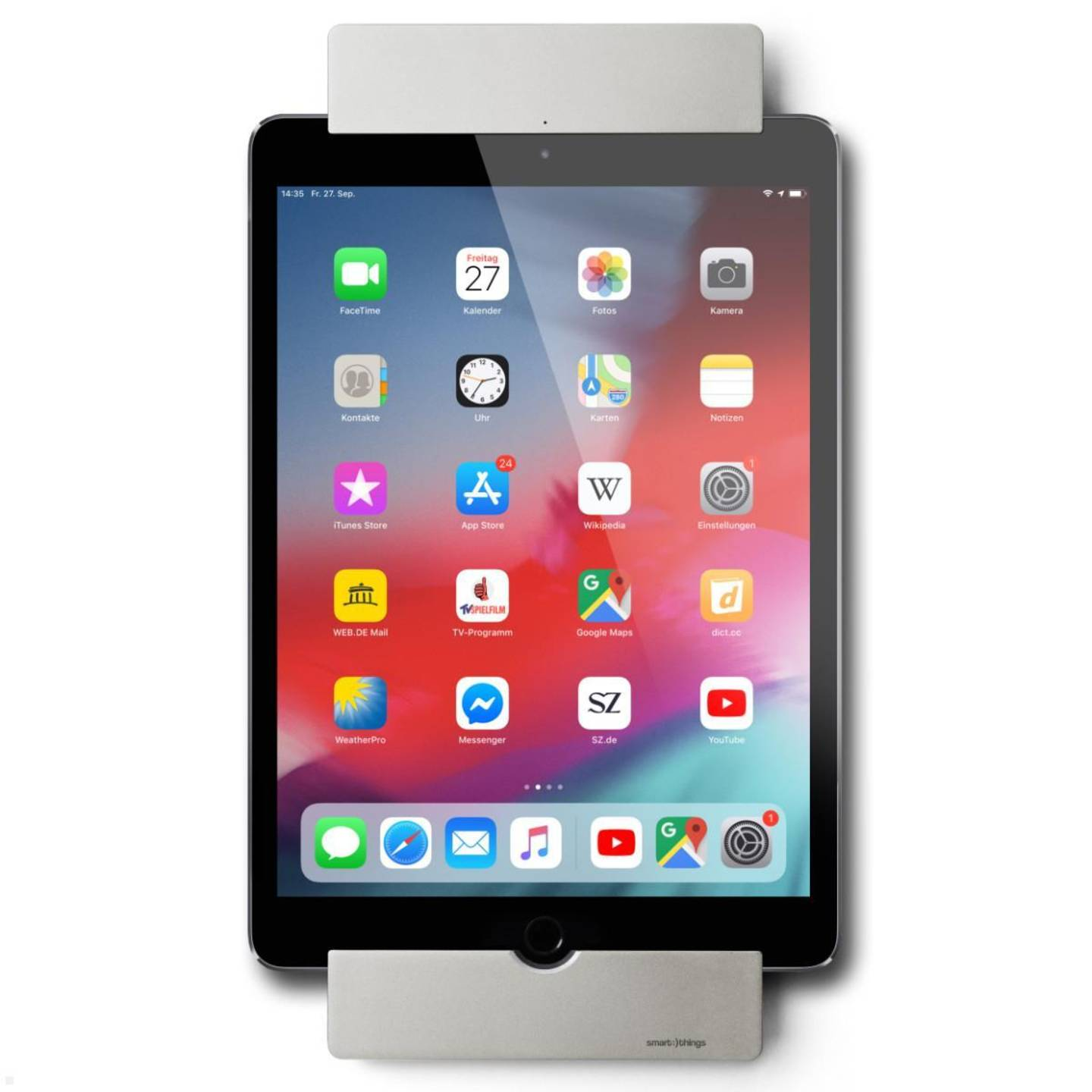 B-Ware Smart Things S Dock S21 I Pad Wandhalterung Halterung Passend Für I Pad Silber  - 4260258610215