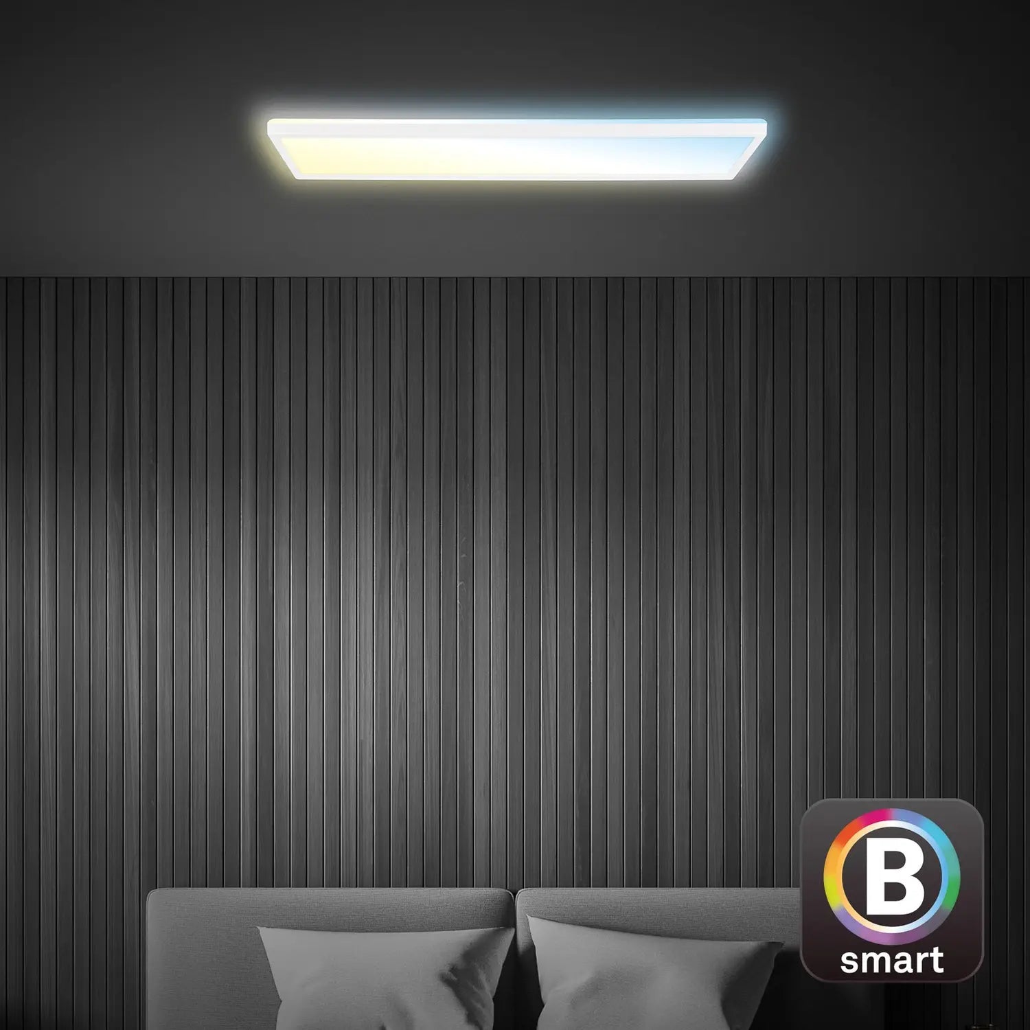 B-Ware Briloner Led Deckenleuchte Lampe Smart Tava Weiß Dimmbar Fernbedienung 58x20cm  - 4002707460299