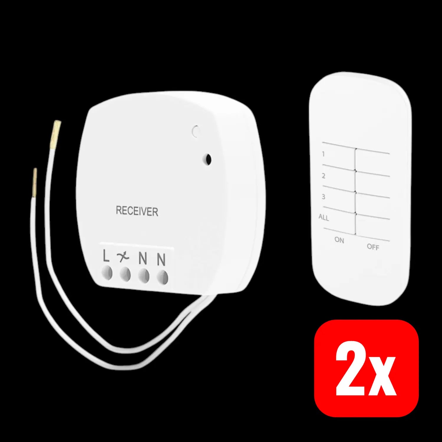 B-Ware Smartwares Sh4 99560 Fsk 433 M Hz Funk Schalter Mit Fernbedienung 2 Stück - 8711658447902
