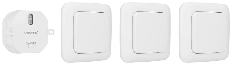 Interrupteur mural sans fil Smartwares Sh4 99567 FSK 433 MHz (produit de seconde main)