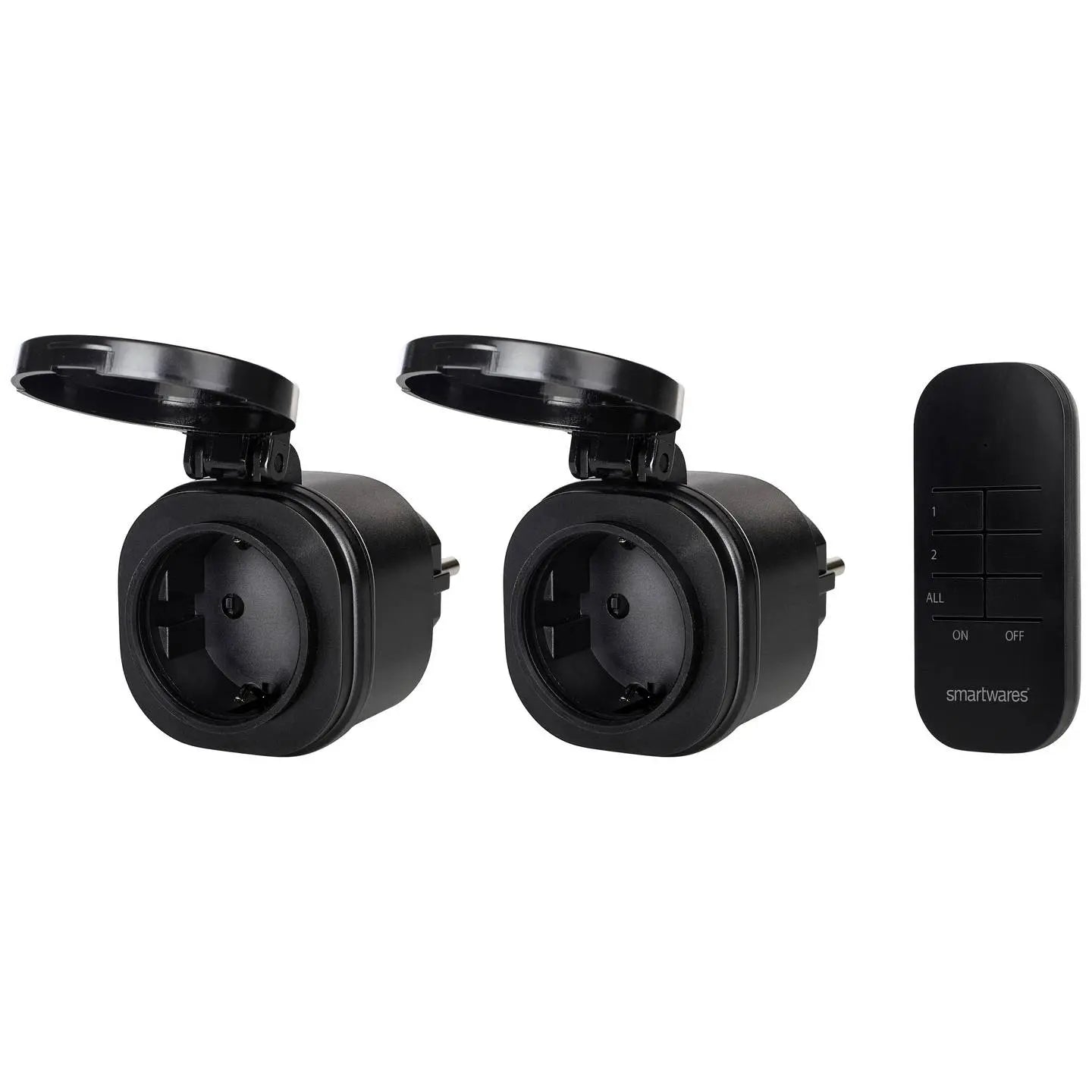 B-Ware Smartwares 2 Funksteckdosen Set Steckdosenschalter Mini Fernbedienung Außen Ip44 - 8711658435169