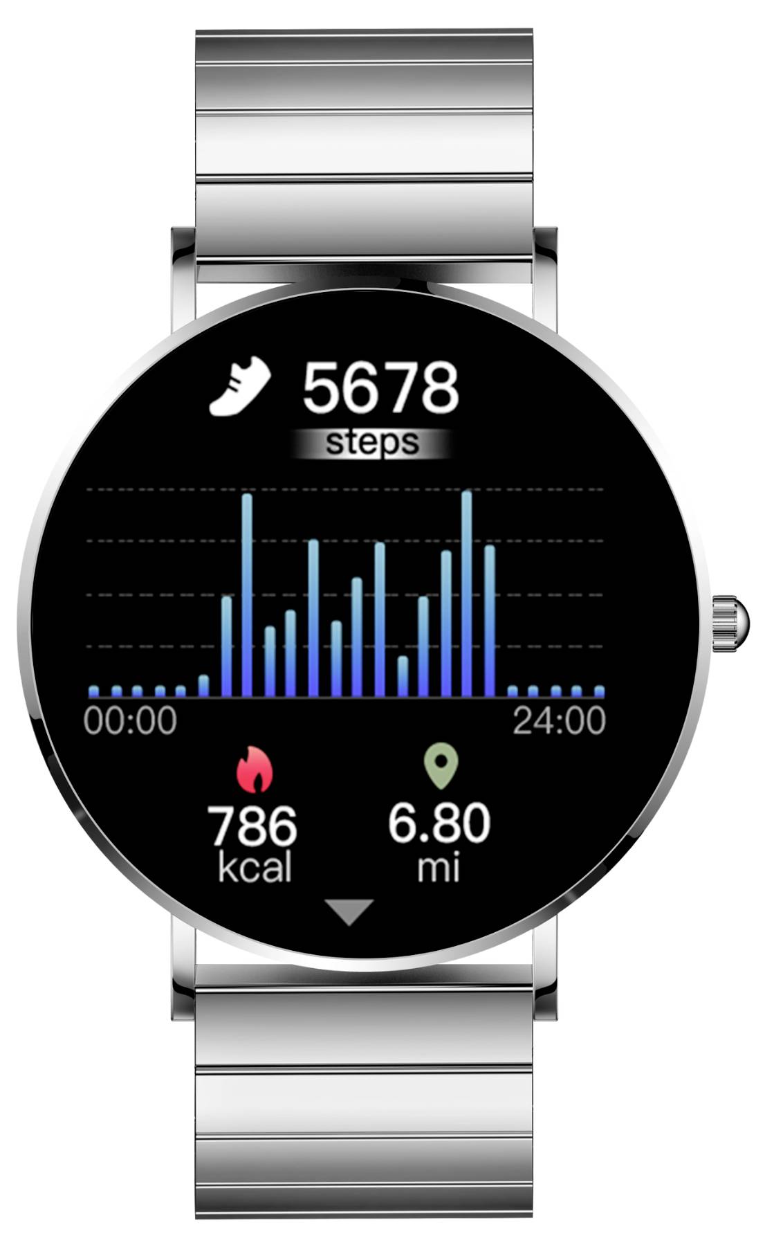 XCOAST SIONA Smartwatch Damen Unisex minimalistische Fitnessuhr Silber - 4260449576924