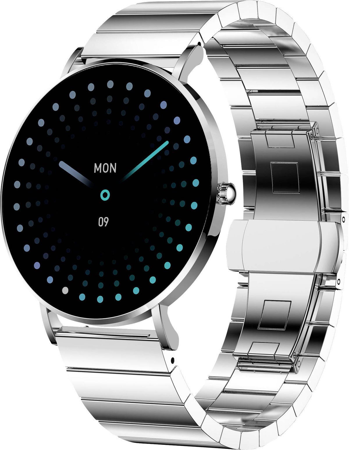 XCOAST SIONA Smartwatch Damen Unisex minimalistische Fitnessuhr Silber - 4260449576924