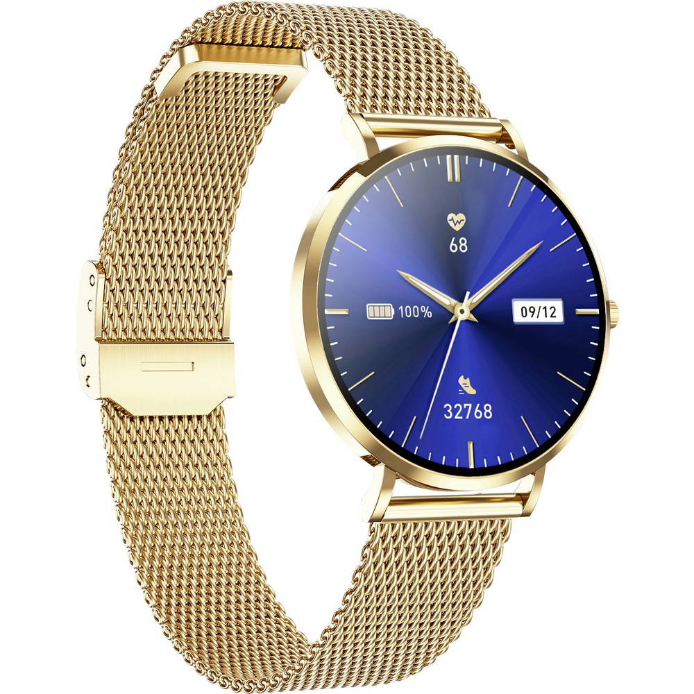 B-Ware Xcoast Smartwatch Uhr Siona 2 Nano Citrin Gold Fitness Tracker Damen Fitnessuhr - 4260449578324