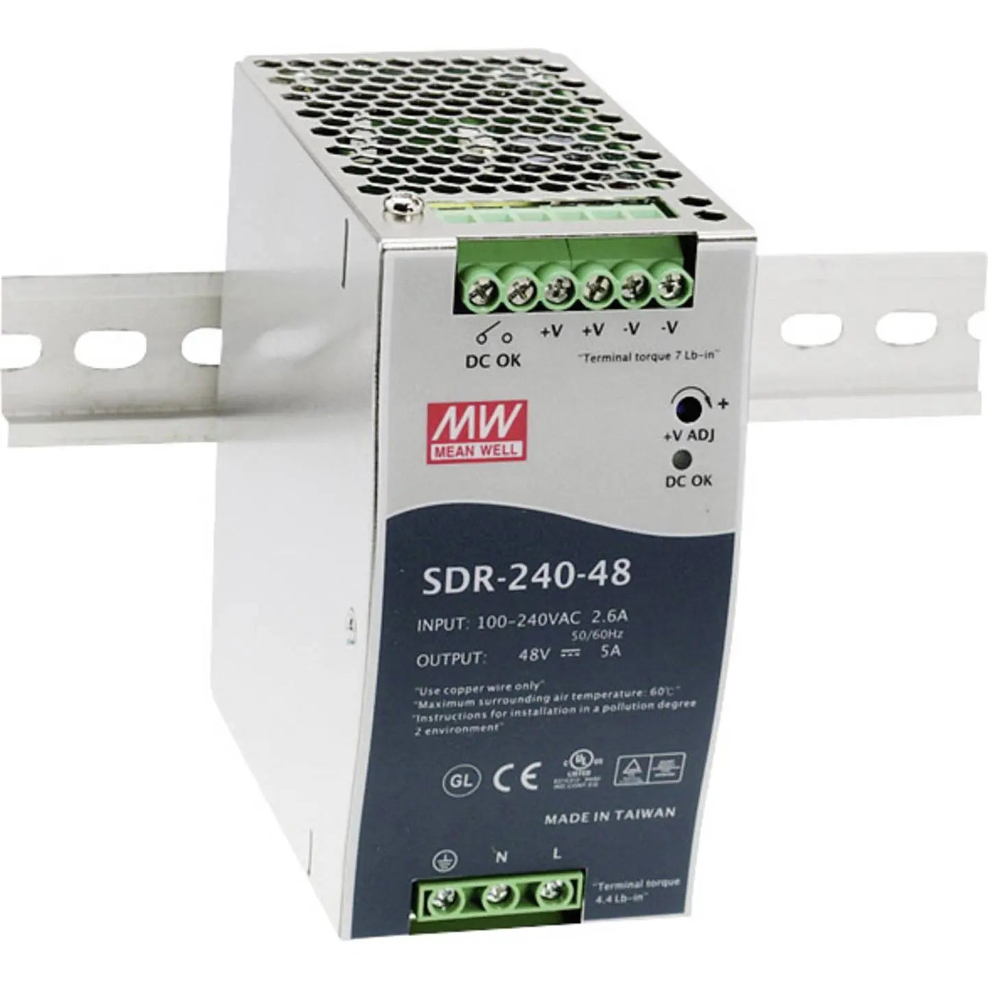 B-Ware Mean Well Sdr 240 24 Netzteil Stromversorgung 24 Vdc 10 A 240 W 1 Ausgang 1 St623 - 4711287422381