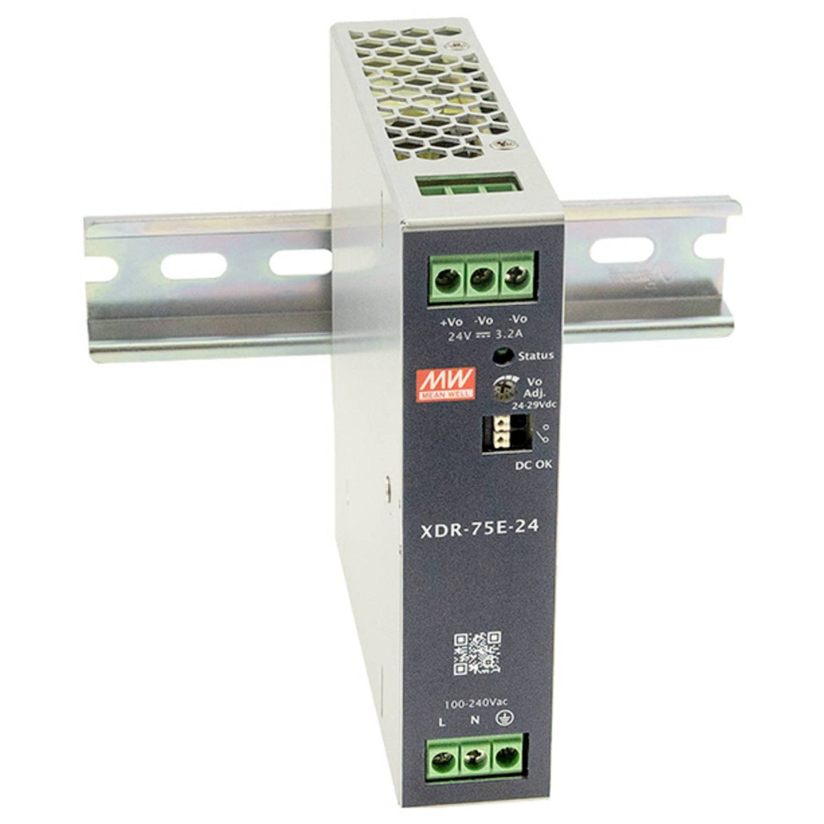 MEAN WELL XDR-75E-12 Hutschienen-Netzteil DIN-Rail 12 V 6.3 A 75.6 W 1 St - 4021087106795