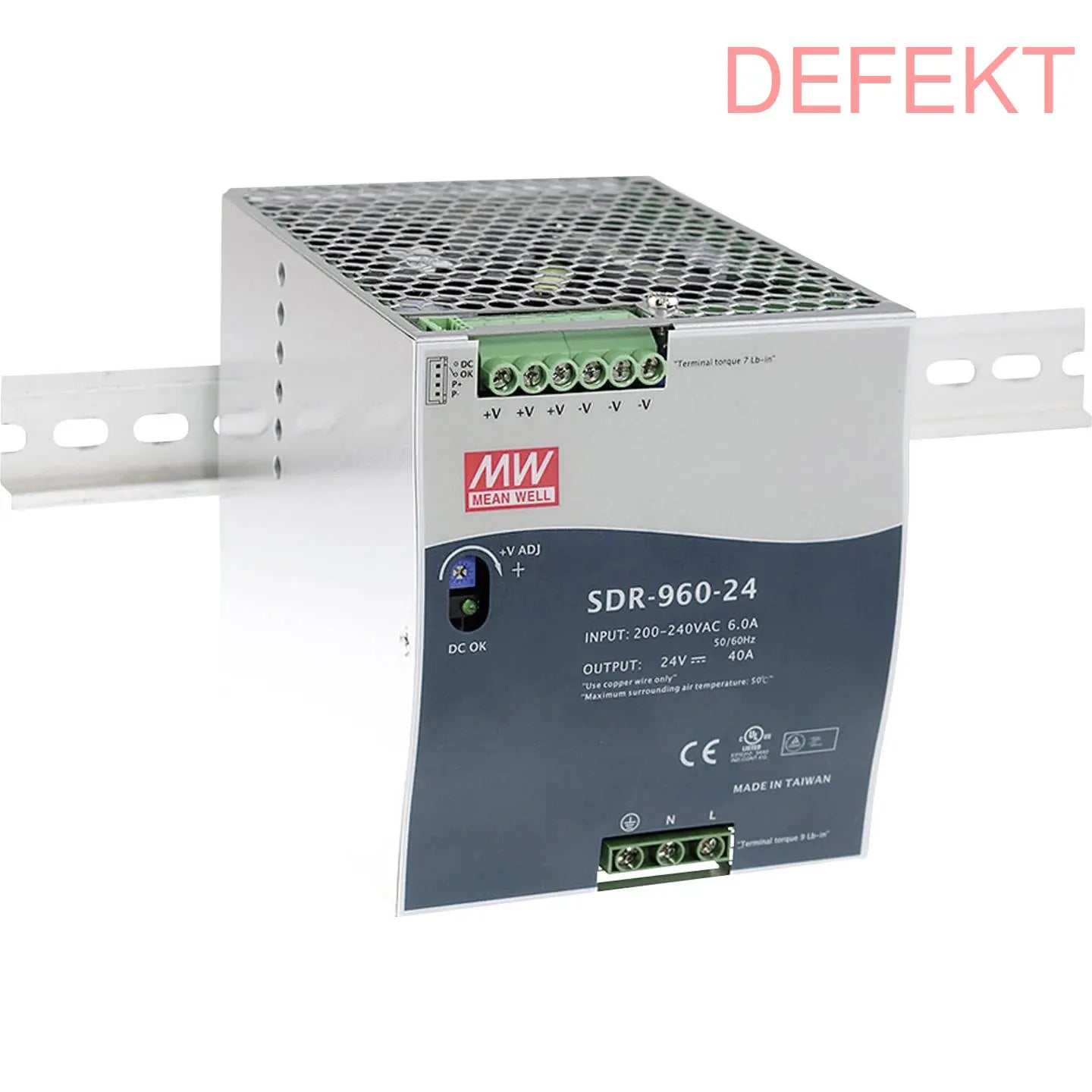 D-Ware Mean Well Sdr 960 48 Netzteil Stromversorgung 48 V Dc 20 A 960 W Defektware916 - 4711287422459