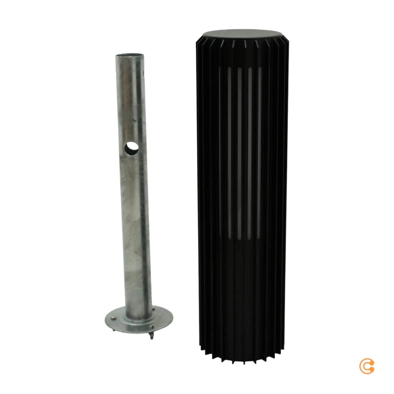 B-Ware Nordlux Sockelleuchte Außenleuchte Aludra Lampe Aluminium Schwarz 45cm790 - 5704924022050